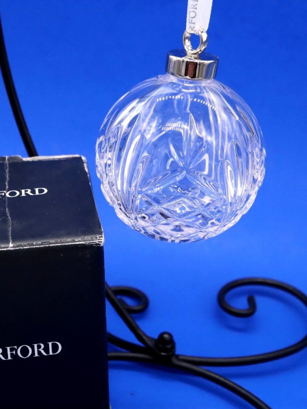 Rare Waterford Tidmore Bauble Cut Crystal Ball Ornament #1057111 Limited Edition